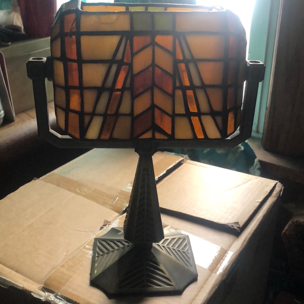 Cute ☺️ Decor for home 🏡 stained glass look like lamp
